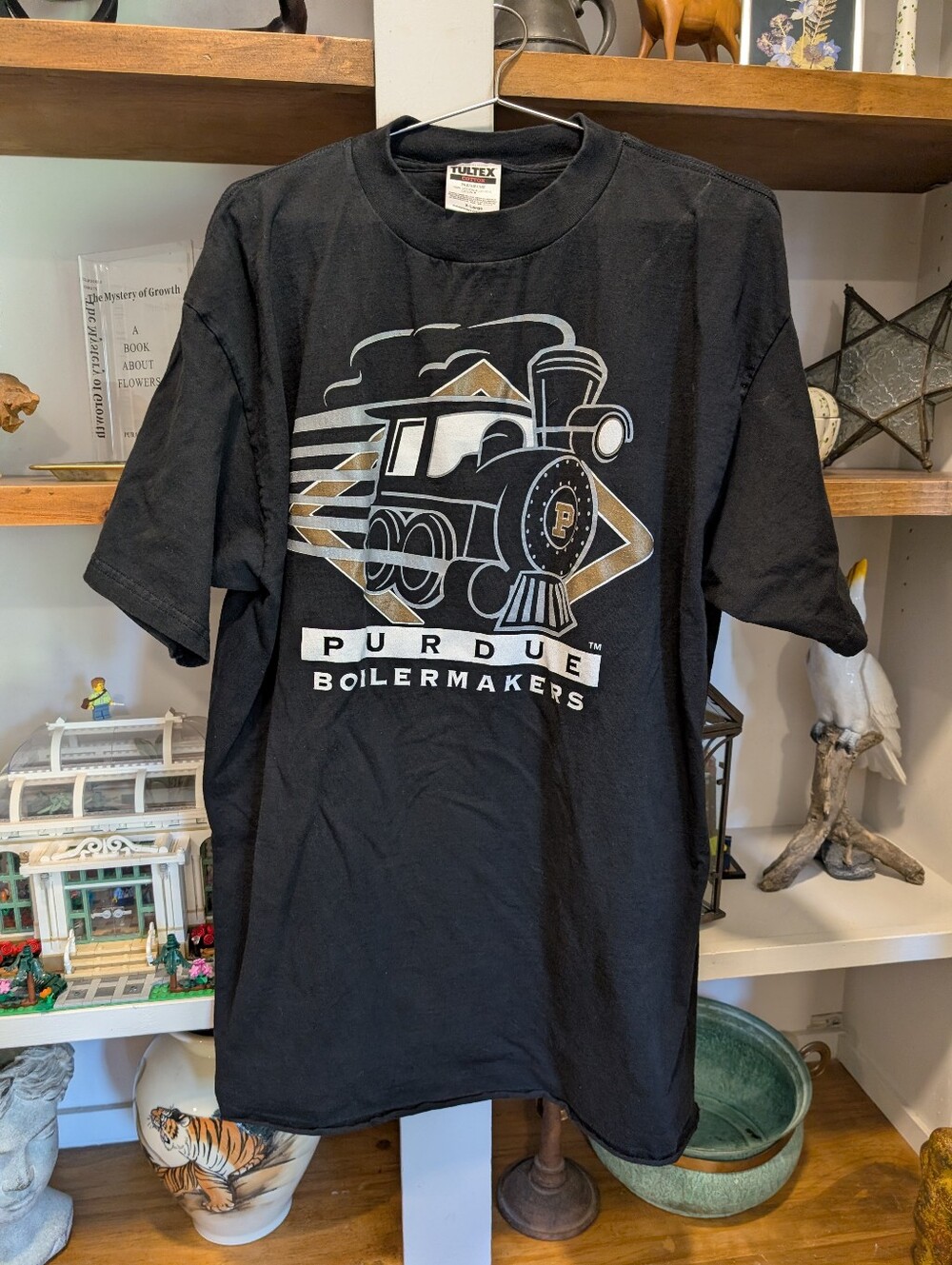 Vintage Purdue Boilermaker Black T-shirt Size XL